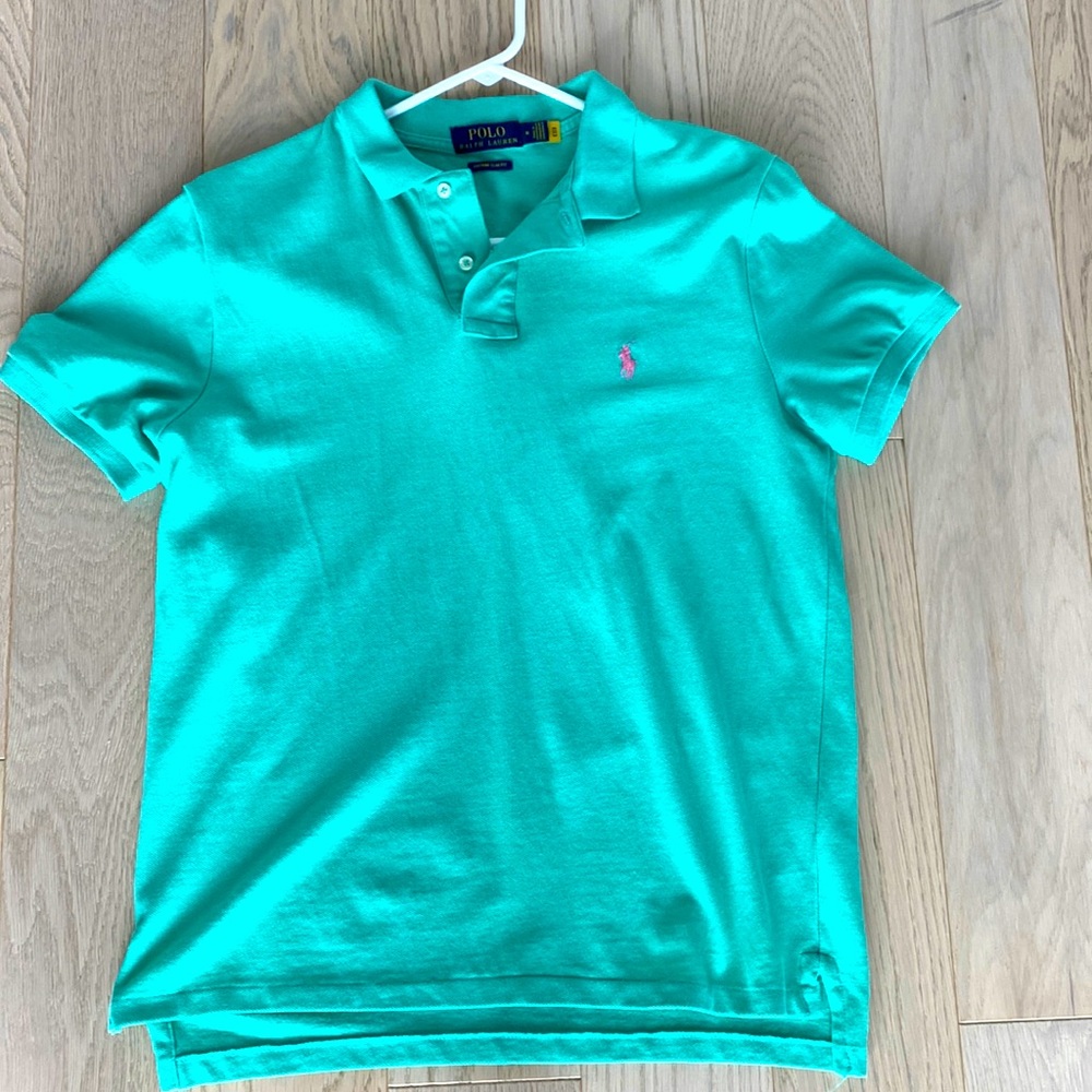 Ralph Lauren Polo Medium Custom slim fit, Laguna Green